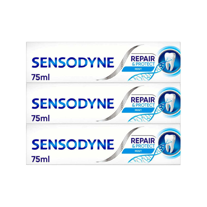Sensodyne Repair & Protect Original toothpaste bundle (British brand)