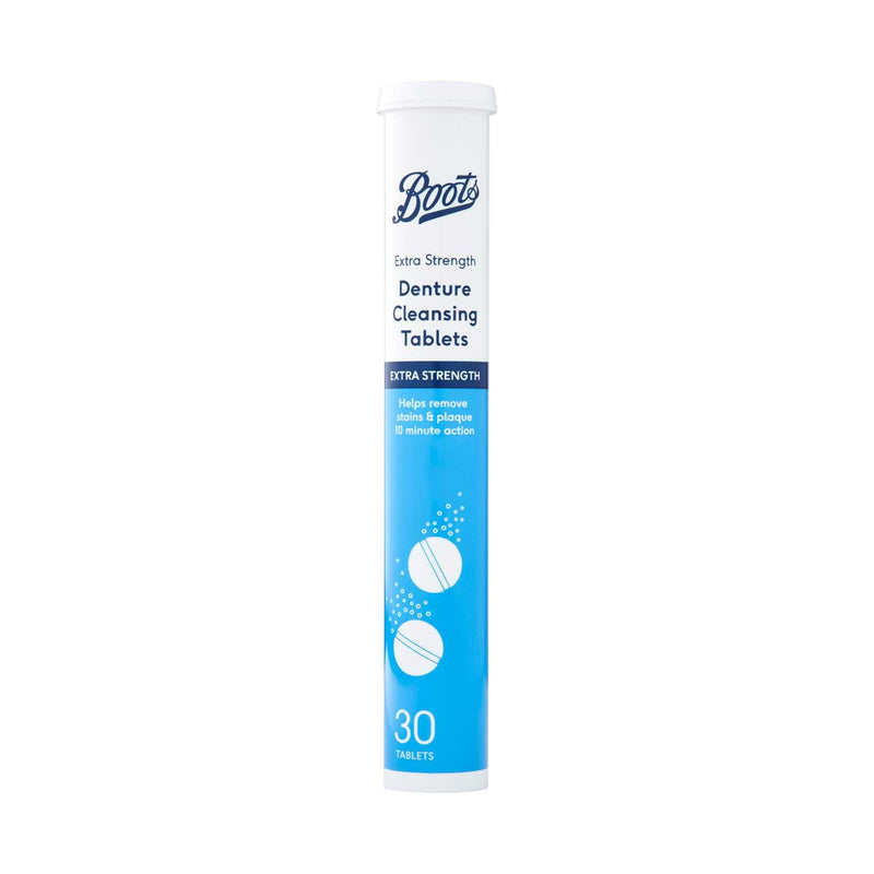 Boots extra strength denture cleaning tablets 30 count - British product