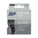 Boots kinesiology tape black 5cm x 5m roll - British product