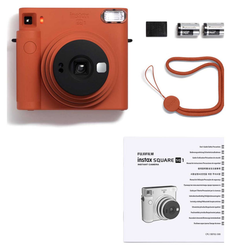 Fujifilm Instax SQ1 instant camera terracotta orange, imported from the UK