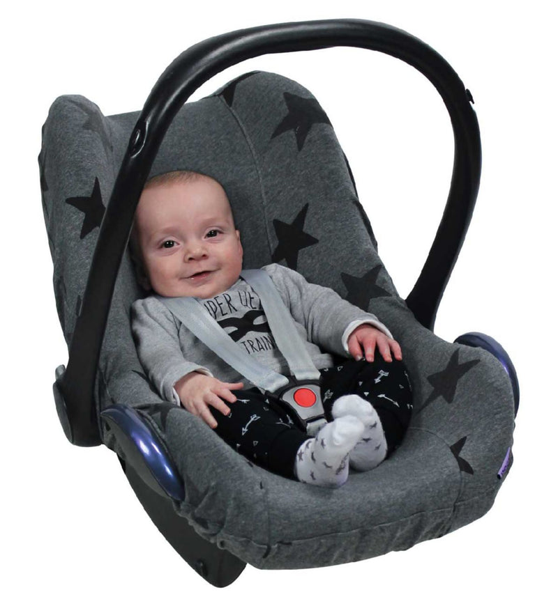Dooky Universal Car Seat Cover Grey Stars - British product