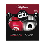 Sally Hansen Miracle Gel nail polish duo Bordeaux Glow, UK version