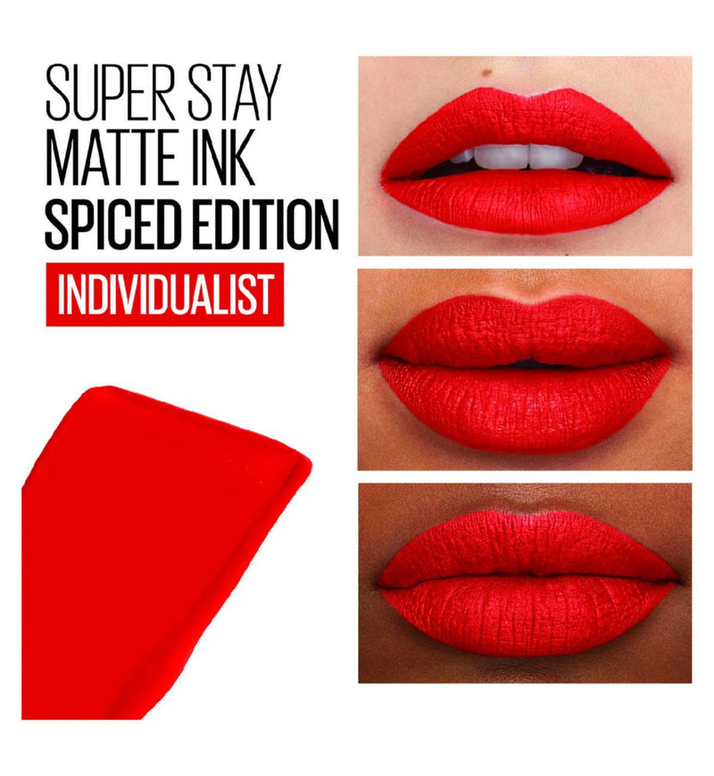 Maybelline SuperStay Matte Ink liquid lipstick Spiced, imported from the UK