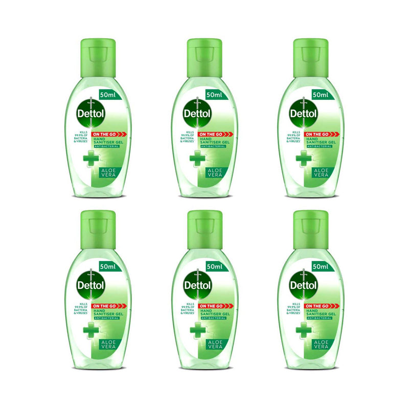 Dettol Antibacterial Hand Gel 50ml Pack 6 - British product