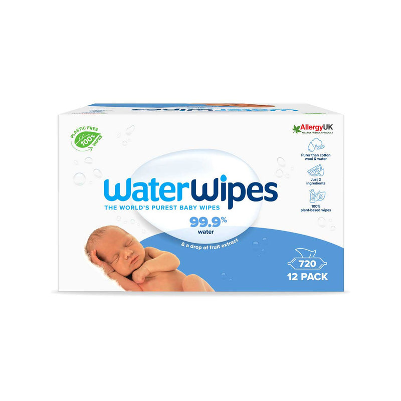WaterWipes Original Plastic Free Baby Wipes 720 wipes - British product