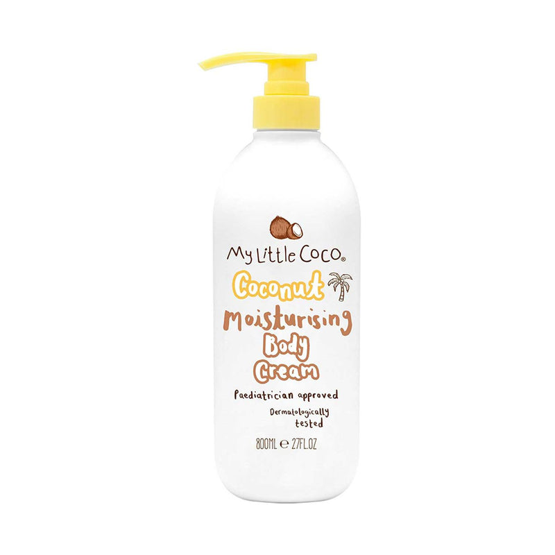 My Little Coco Moisturising Body Cream Coconut 800ml, imported from the UK