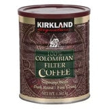 Kirkland Signature 100% Colombian ground filter coffee 1.362kg, UK version
