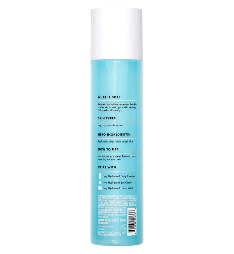 e.l.f. Holy Hydration balancing toner, imported from the UK