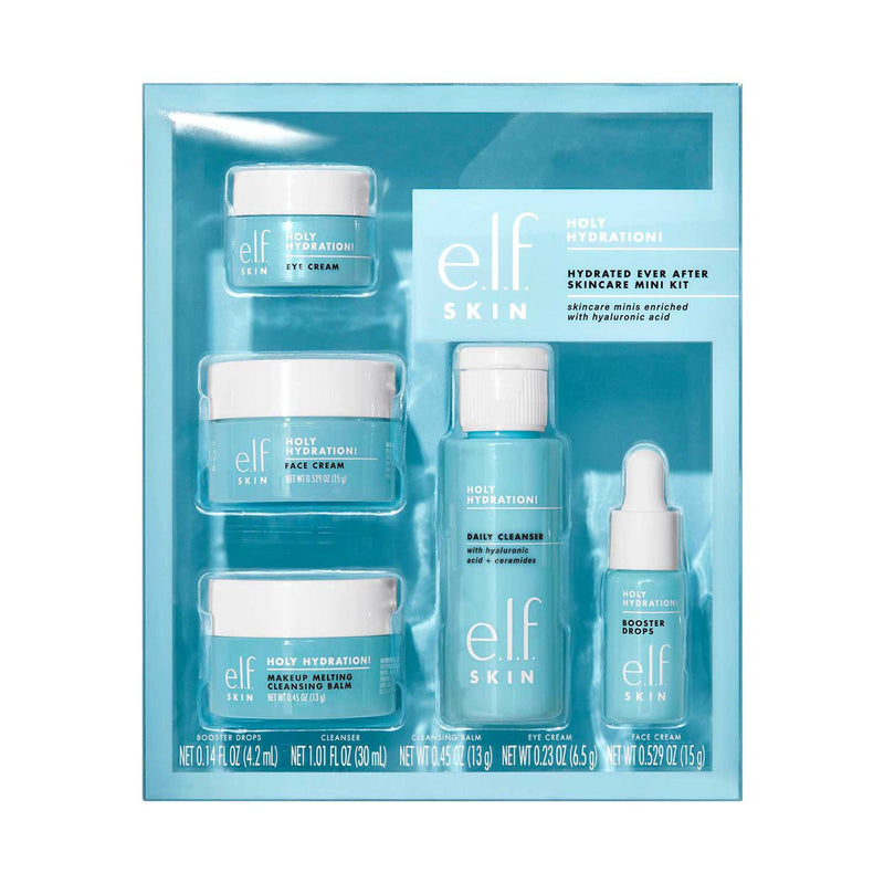 e.l.f. Hydrated Ever After Skincare Mini Kit travel set, UK version