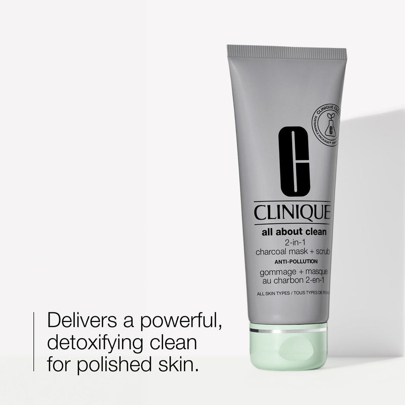 Clinique All About Clean charcoal mask scrub 100ml - British product