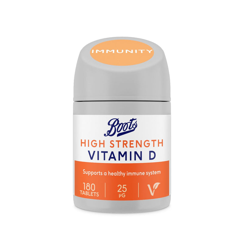 Boots High Strength Vitamin D Supplements 180 Tablets - British product