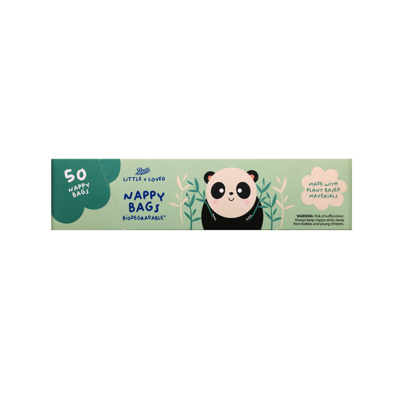 Boots Little + Loved biodegradable nappy bags 50s - British product