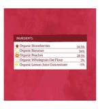 Piccolo strawberry banana peach baby food pouch 100g, imported from the UK