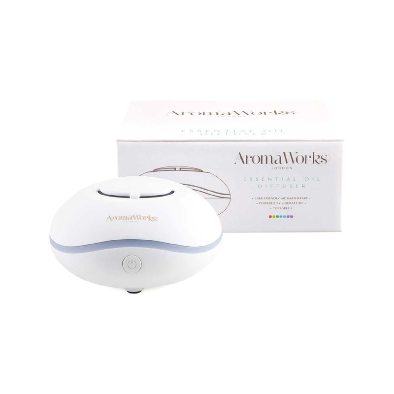 AromaWorks portable electric diffuser USB battery power, UK version