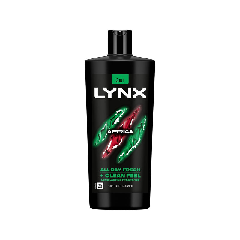 LYNX Africa 3-in-1 shower gel 700ml, UK version