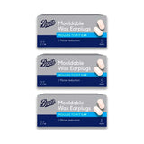 Boots Muffle Wax Earplugs 3 Bundle - British product