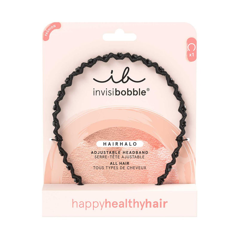 invisibobble headband Black Sparkle - British product