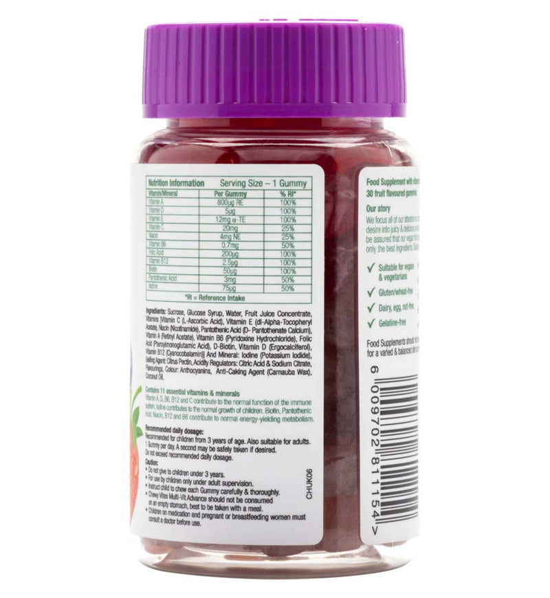 Chewy Vites kids multivitamin gummies 30 - British product