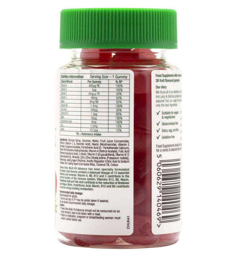 Chewy Vites multivitamin gummies 30 count - British product