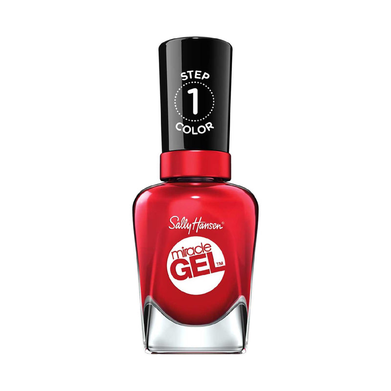 Sally Hansen nail polish Off With Her Red, UK version