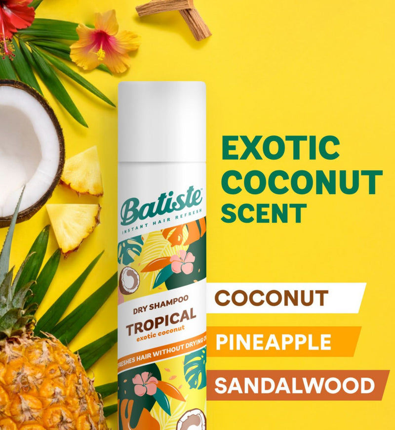 Batiste dry shampoo Tropical 350ml - British product