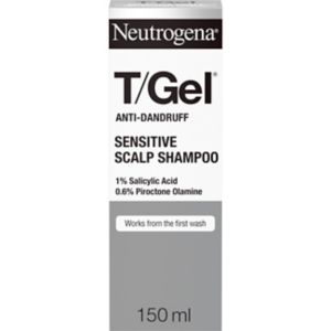 Neutrogena T Gel Shampoo Sensitive Scalp 150ml, imported from the UK