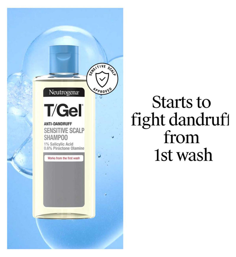 Neutrogena T Gel Shampoo Sensitive Scalp 150ml, imported from the UK