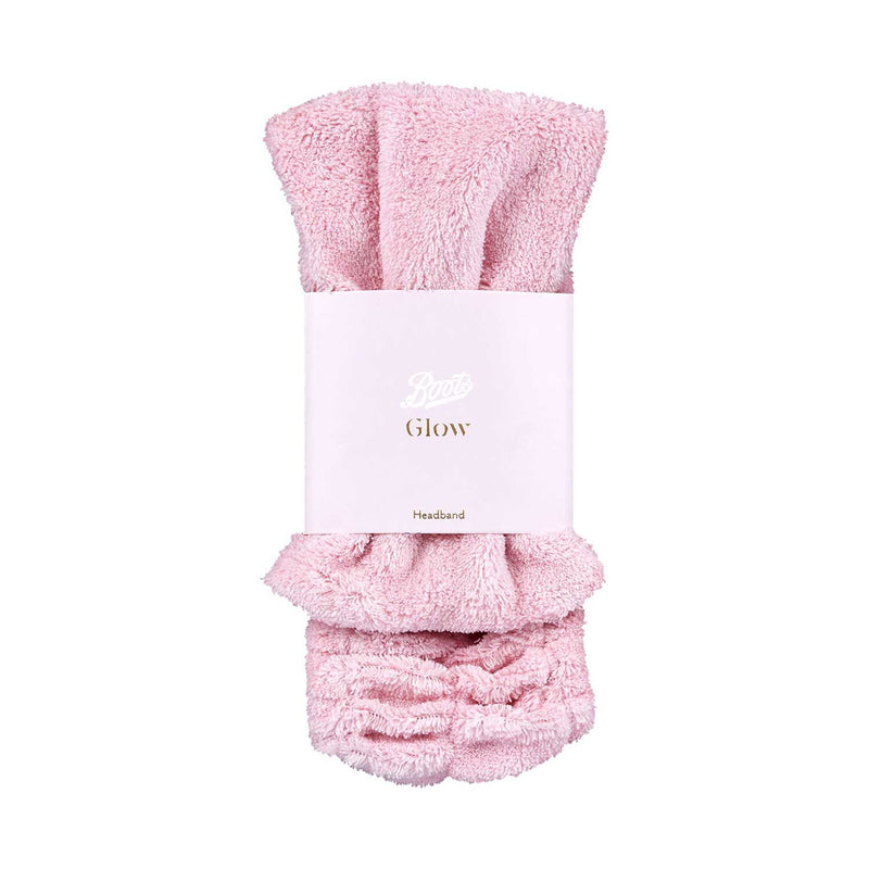 Boots Glow Headband elastic hair accessory for skincare - British product