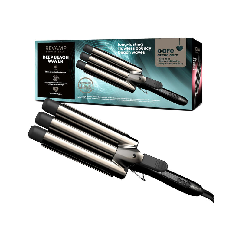 Revamp Deep Beach Professional Ceramic Waver, imported from the UK
