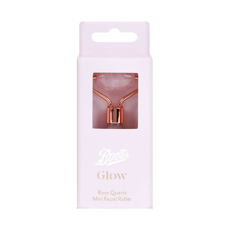 Boots Glow Rose Quartz Mini Facial Roller - British product