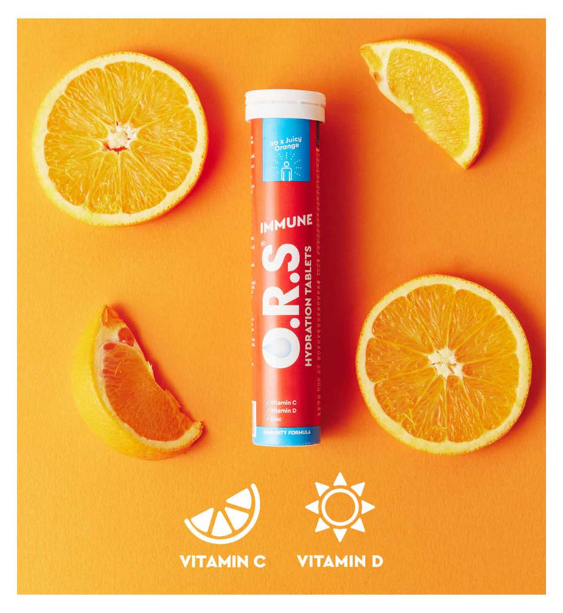 O.R.S hydration immunity tablets orange 20 tablets, UK version