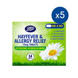 Boots hayfever allergy relief 10mg tablets 5x14 pack, UK version