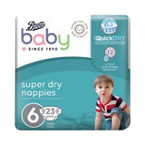 Boots Baby Super Dry nappies Size 6 23s - British product