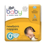 Boots Baby Nappies Premature Size 0 24 Count - British product