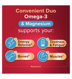 Seven Seas Omega-3 Magnesium Duo Pack 30+30, imported from the UK