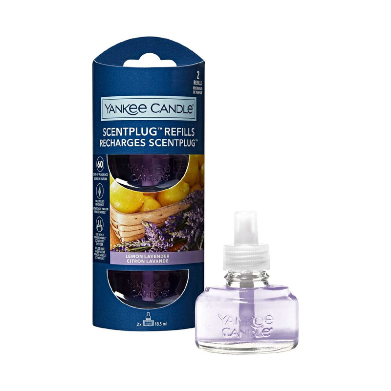 Yankee Candle Lemon Lavender Scent Plug Refills, imported from the UK
