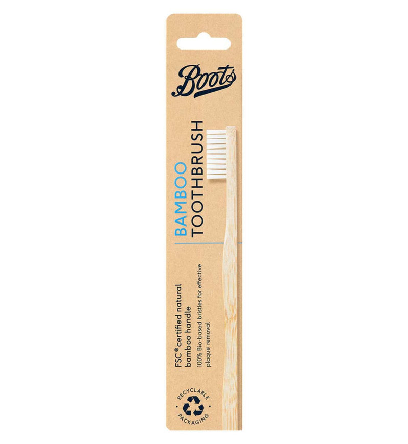 Boots 100% Natural Bamboo Manual Toothbrush - British product