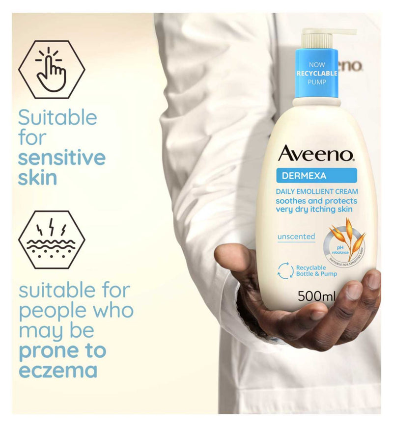 Aveeno Dermexa Daily Emollient Cream 500ml - British product