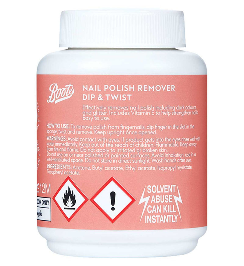 Boots Nail Polish Remover Dip & Twist 75ml - British product
