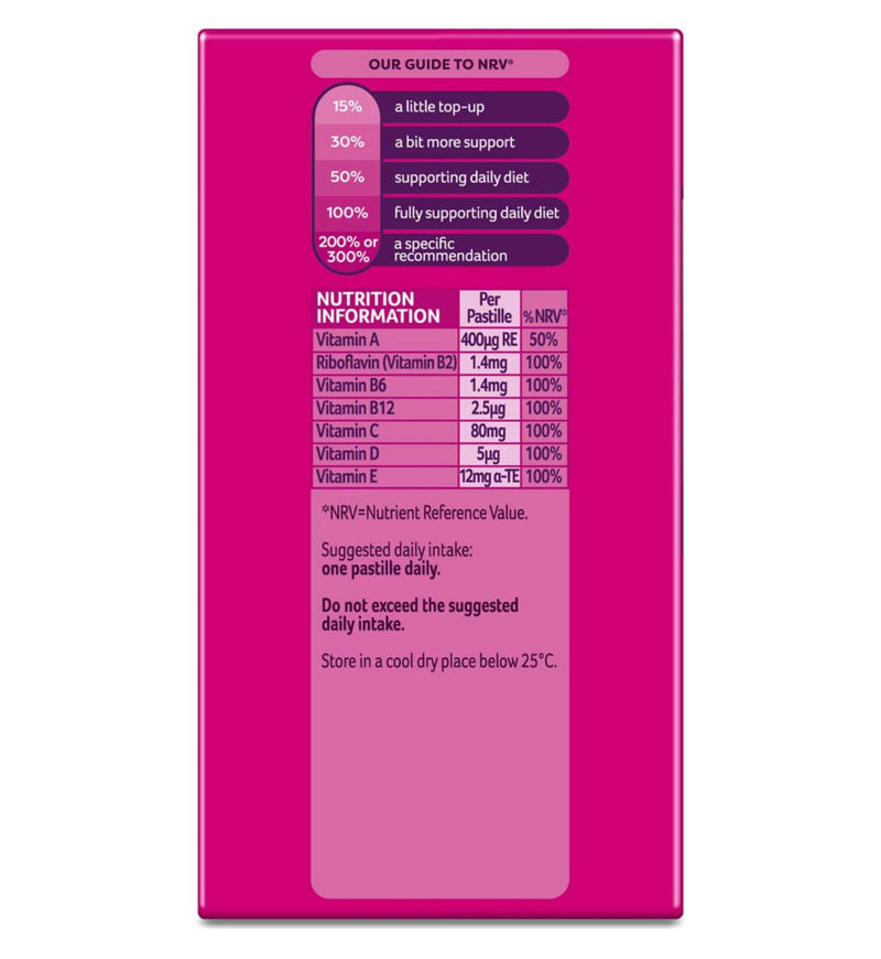 Bassetts Multivitamins Raspberry Flavour Soft Chews 60 Pack - British product