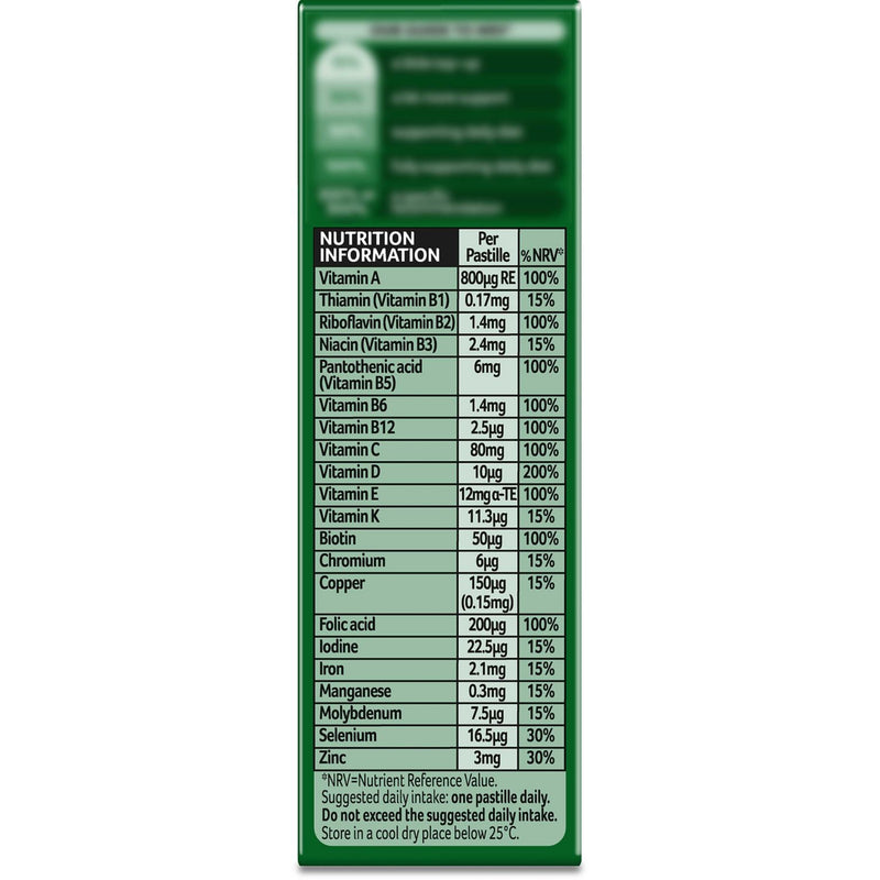 Bassetts Vitamins Man Blackcurrant pastilles 30 - British product