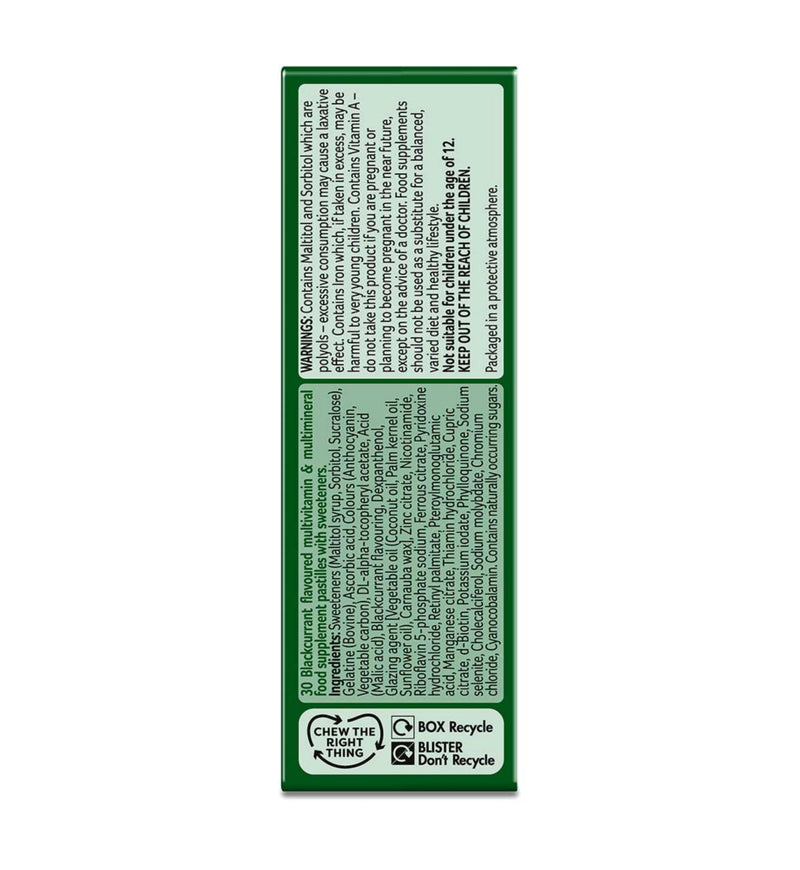 Bassetts Vitamins Man Blackcurrant pastilles 30 - British product