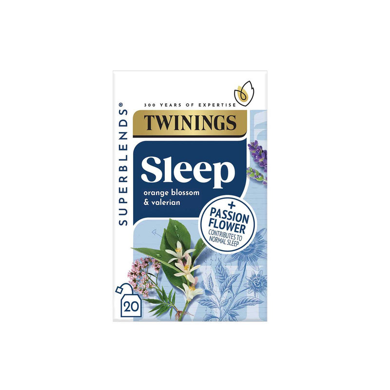 Twinings herbal tea valerian orange blossom (British brand)