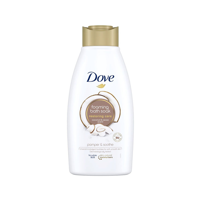 Dove Restoring Care Bath Soak Coconut Cacao 450ml - British product