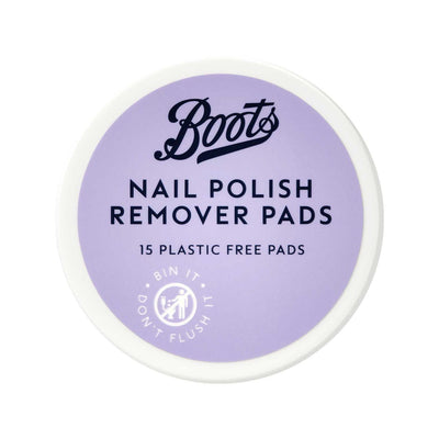 Boots Nail Polish Remover Pads 15 Plastic Free