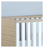 Babymore Veni cot bed oak white nursery furniture - British product