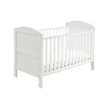 Boots Babymore Aston Dropside Cot Bed White- Buy online at McGrocer