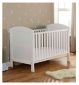 Babymore Aston Dropside Cot Bed White - British product