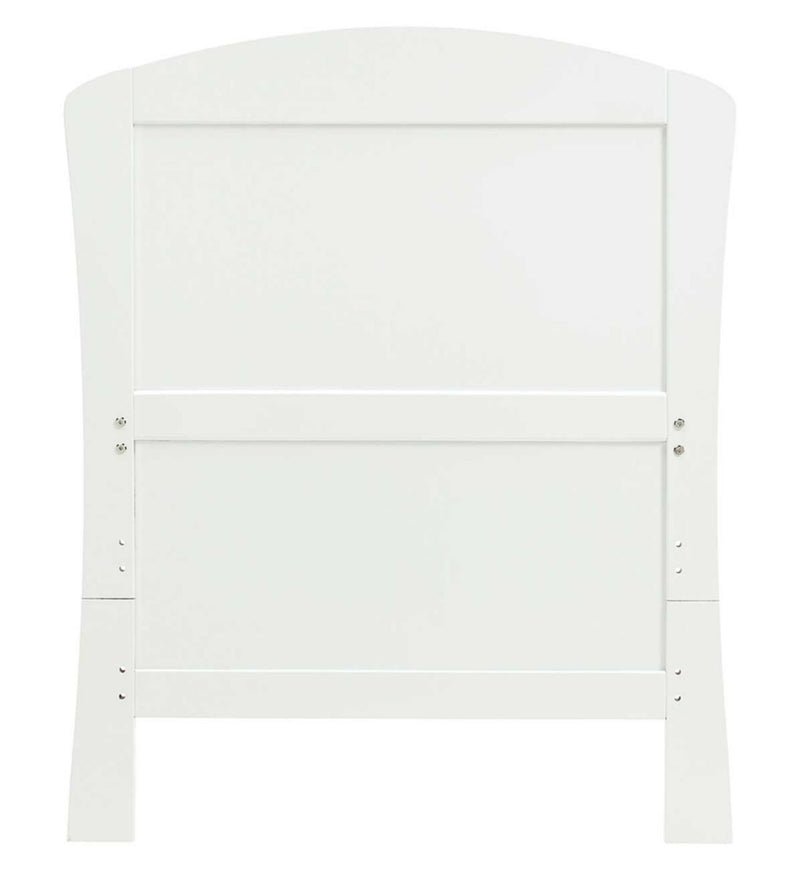 Babymore Aston Dropside Cot Bed White - British product