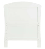 Babymore Aston Dropside Cot Bed White - British product